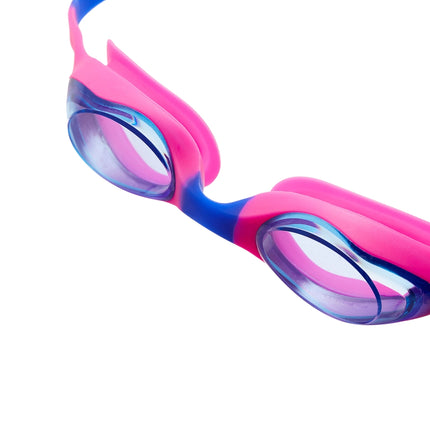 Kinder Schwimmbrille, Rosa/Blau, Anti-Beschlag, UV-Schutz