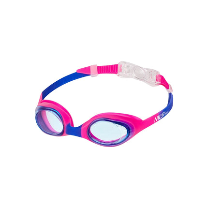 Kinder Schwimmbrille, Rosa/Blau, Anti-Beschlag, UV-Schutz