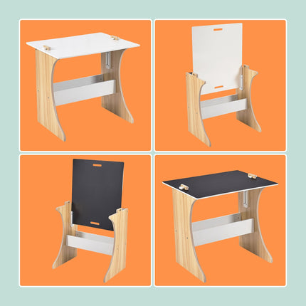 Kids Table & Chair Set with Chalkboard Top