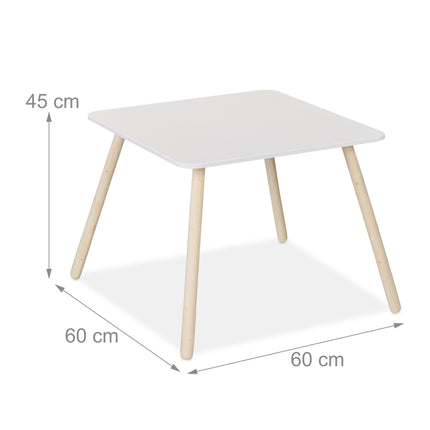 Kids Table and Chairs Set – Indoor Wooden Legs