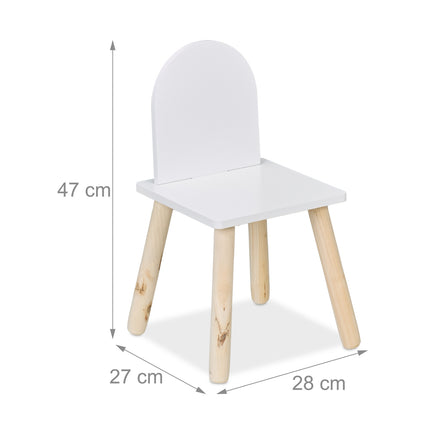 Kids Table and Chairs Set – Indoor Wooden Legs