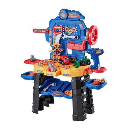 Kids Tool Workbench Set, 181-Piece, Electric Drill, 3+