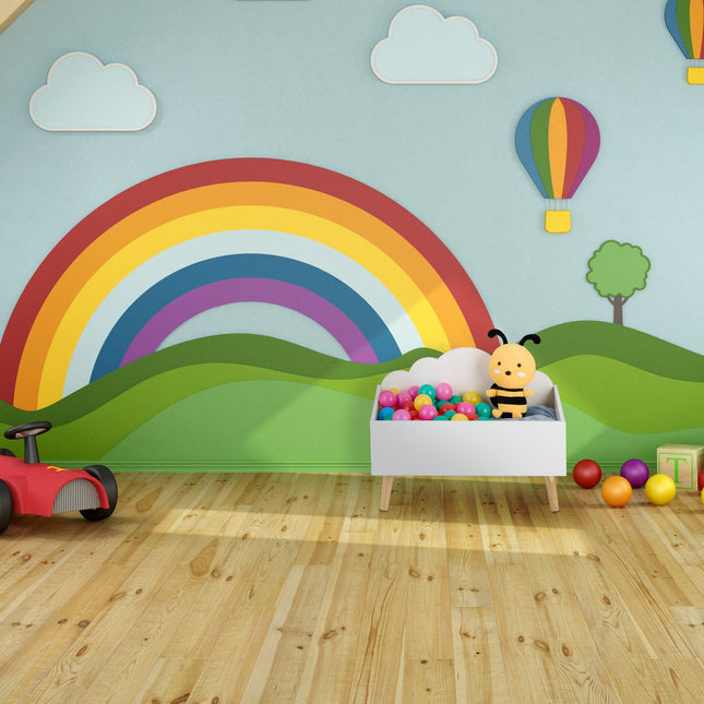 Kinderspielzeugkiste – Wolken-Design, geräumig und leicht zugänglich