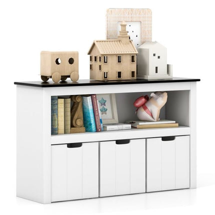Kids Toy Storage Organizer, 3-Drawer, Blackboard Top