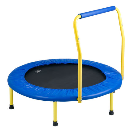 Kids Trampoline 36 Inch, Foldable with Handlebar, 132 LB
