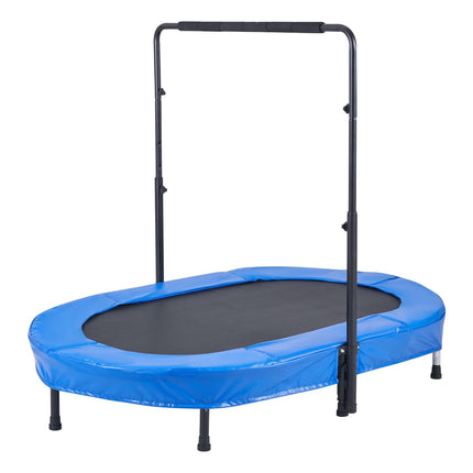 Kids Trampoline 56x36 Inch, Foldable, Handle Bar