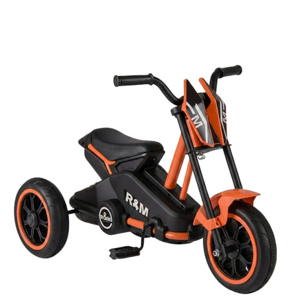 Kinder-Dreirad mit rutschfesten Pedalen, Orange, Alter 3+