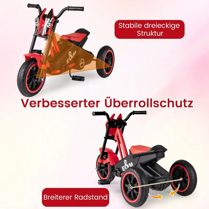 Kinder-Dreirad mit Pedalen, Rot, ab 3 Jahren
