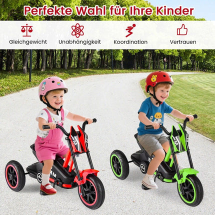 Kinder-Dreirad mit Pedalen, Rot, ab 3 Jahren