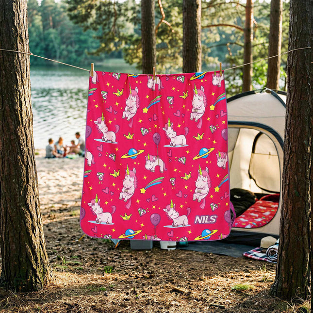 Kids Unicorn Microfiber Towel, 160 x 80 cm, Quick Dry