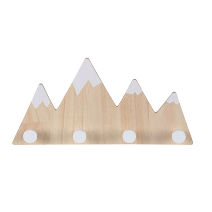 Garderobenleiste für Kinder, 4 Haken – Bergdesign