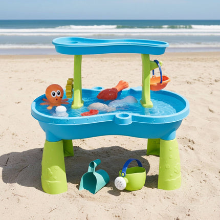 Wasserspieltisch für Kinder mit Zubehör – 2 Ebenen
