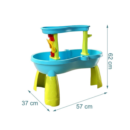 Wasserspieltisch für Kinder mit Zubehör – 2 Ebenen