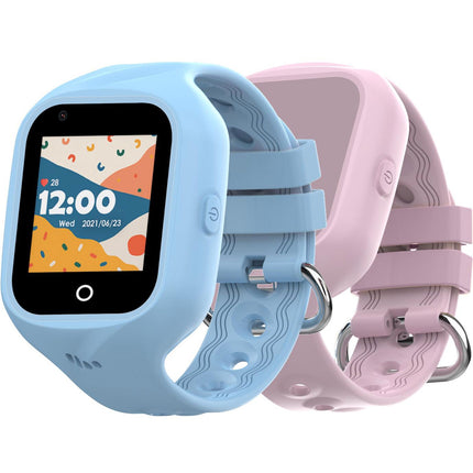 Kidswatch 4G chytré hodinky pro děti, modré + růžový řemínek