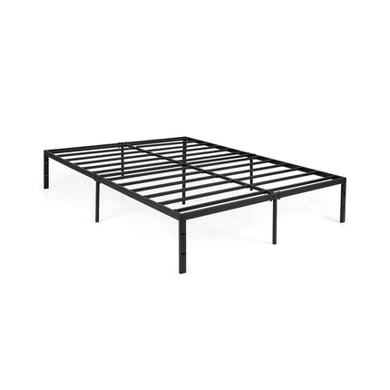 King Size Metal Platform Bed Frame, Black, 200 x 160 cm