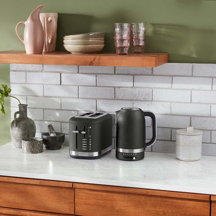 KitchenAid Kettle 1.7 l with Temperature Control 50–100 °C, Iron Black