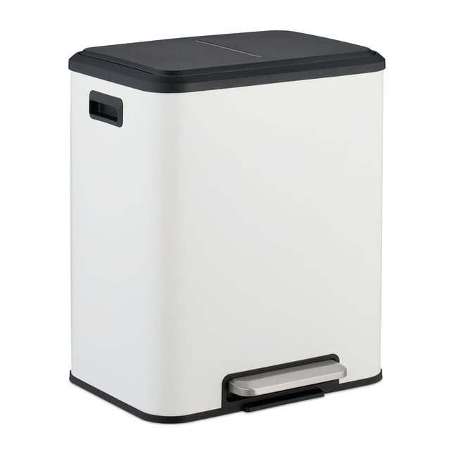 Kitchen Bin, Dual Compartment, 15L Waste Separator