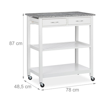 Kitchen Cart White