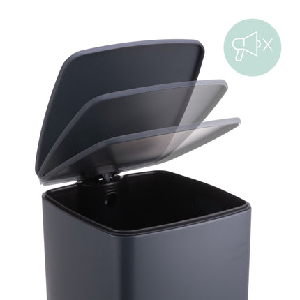 Mülleimer mit Soft-Close-Deckel 30L