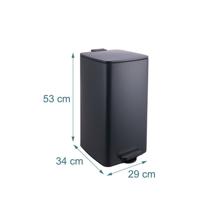 Mülleimer mit Soft-Close-Deckel 30L