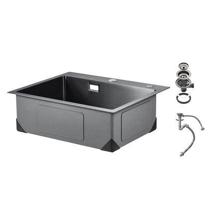 Kitchen Sink Workstation 68cm, 304 SS, Black