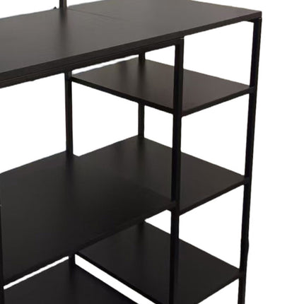 Kitchen Storage Shelf with Power Outlets and Hooks