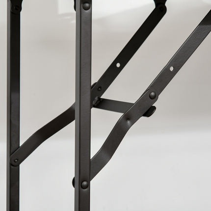 Kitchen trolley with folding table, 2 trays, wheels