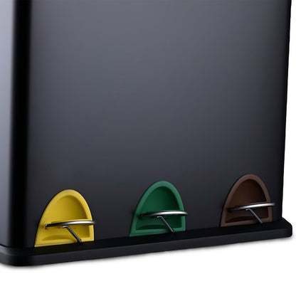 Mülleimer Küche, 3 Fächer, 3 x 8L