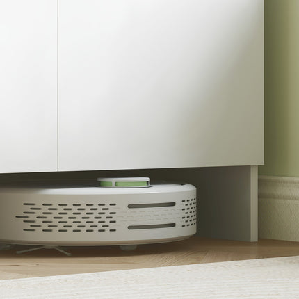 Weißer Küchenhochschrank, Türen mit Soft-Close-Funktion, Mikrowellenfach