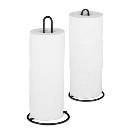 Lot de 2 porte-rouleaux de papier essuie-tout