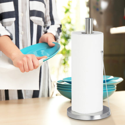 Kitchen roll holder stainless steel standing