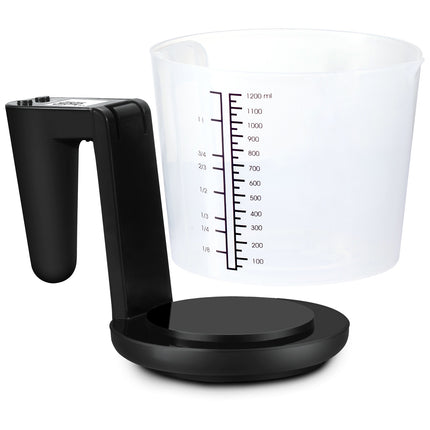 Kuchyňská váha s odměrkou 3kg 1200ml KV310 černá