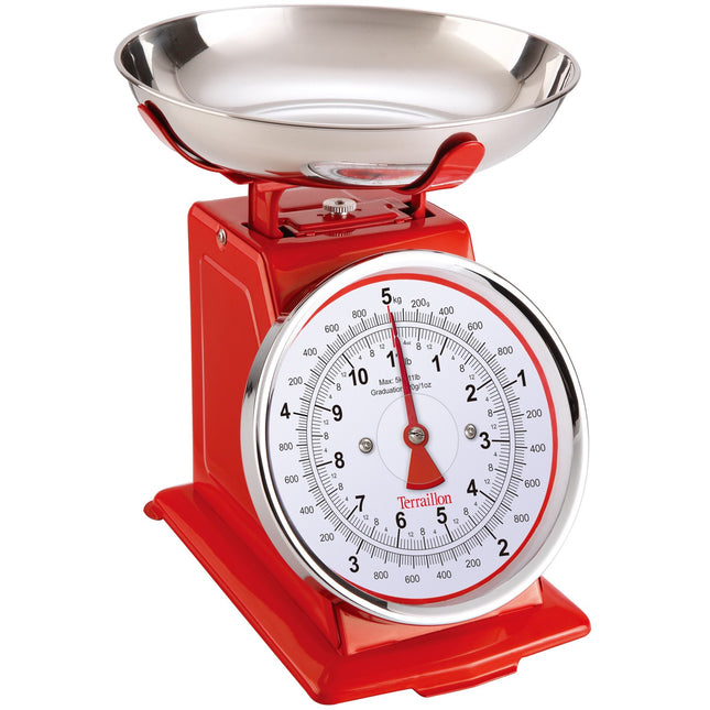 Küchenwaage Tradition 500 Dual Red 1L Schüssel, 5 kg