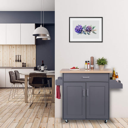 Kitchen trolley with worktop