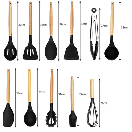 Ustensiles de cuisine - lot de 12 pièces. Ruhy 21804 