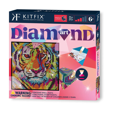 Kitfix Diy Set Diamond Painting Tiger