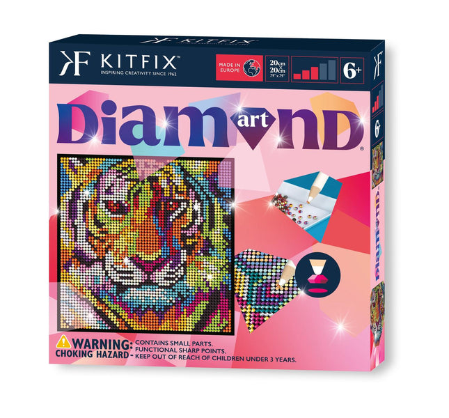 Kitfix Diy Set Diamond Art Tiger