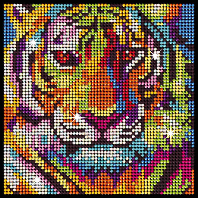 Kitfix Diy Set Diamond Art Tiger