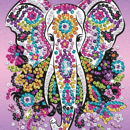 Kitfix DIY-Set Pailletten Bastelset Teenager Elefant