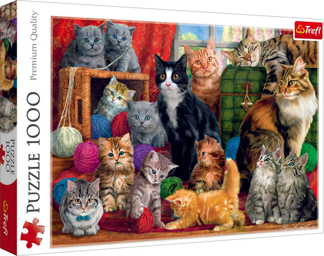 Kätzchen 1000-Teile-Puzzle für unterhaltsamen Familienspaß