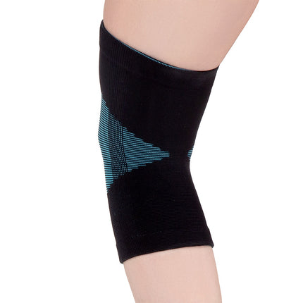 Kniebandage, Türkis-Schwarz, Größe M