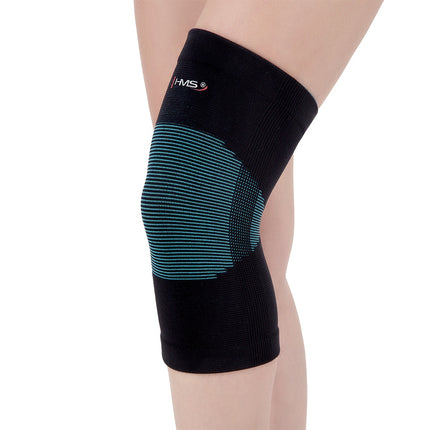 Kniebandage, Türkis-Schwarz, Größe M