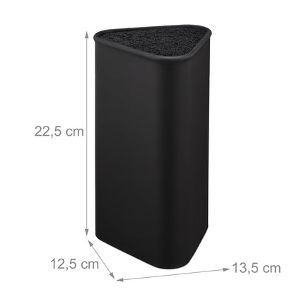 Knife block triangular
