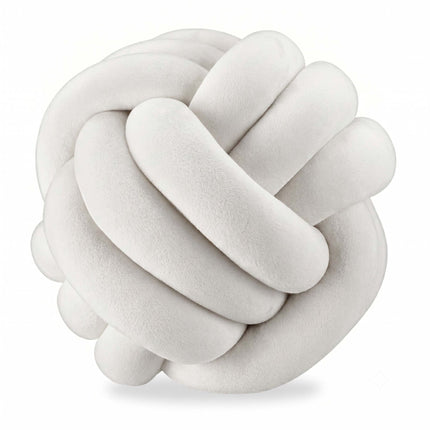 Knot Pillow, Beige – 25 cm, Polyester Foam