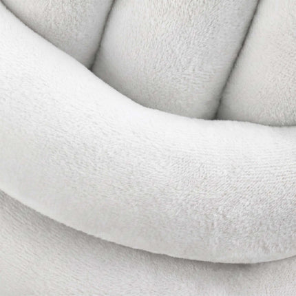 Knot Pillow, Beige – 25 cm, Polyester Foam