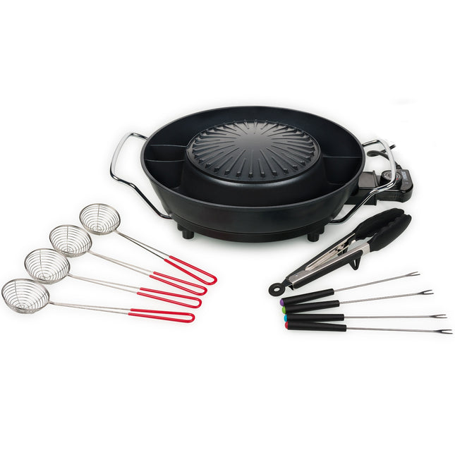Koreanischer Grill PZ-9131 Elektro Hot Pot Ø 24 cm 1800W 3l
