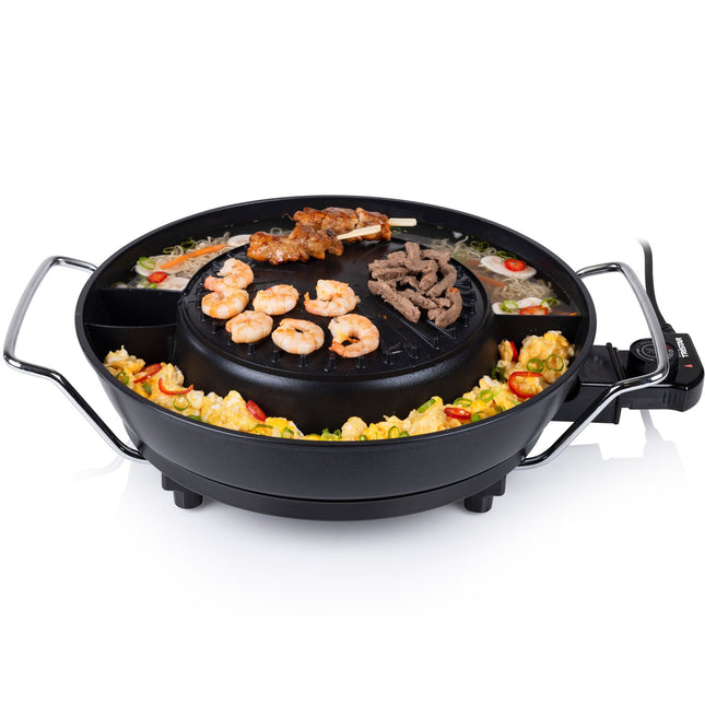Koreanischer Grill PZ-9131 Elektro Hot Pot Ø 24 cm 1800W 3l