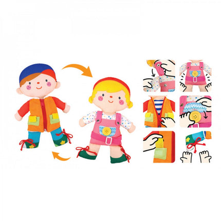 Kskids Dress Up Doll 2 In 1 Wayne & Julia