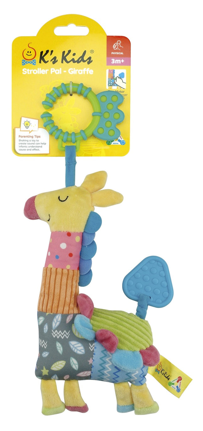 Kskids Kuscheltier für Kinderwagen Giraffe