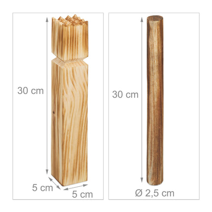 Wikinger-Kubb-Spiel